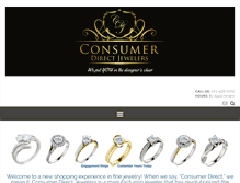 Tablet Screenshot of consumerdirectjewelers.com